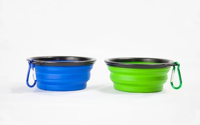 cat travel accessories - Collapsible Bowls and Water Carrier
