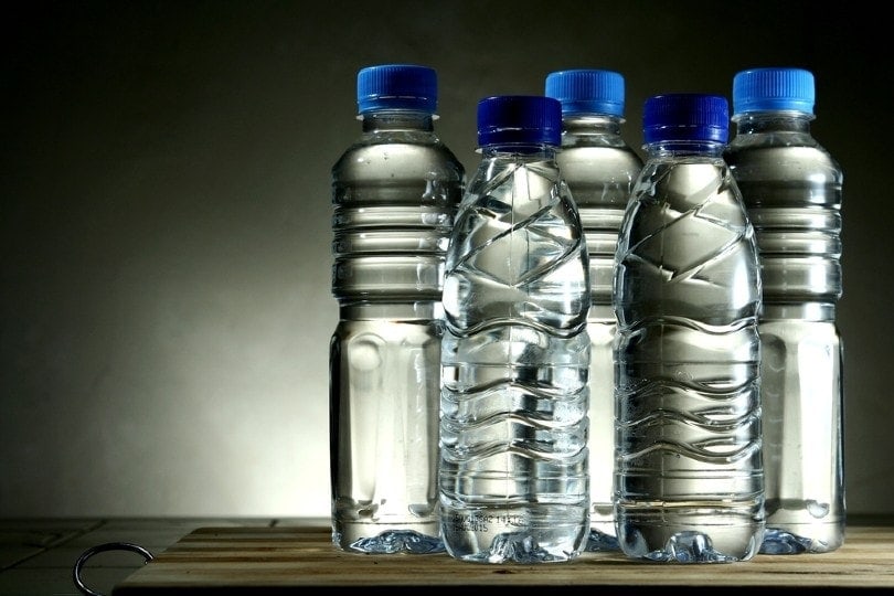 bottles of mineral water
